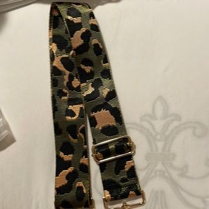 Purse Strap in Green Gold and Black